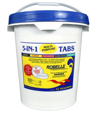 Robelle 5-in-1 Chlorine Tabs – 35 Lbs