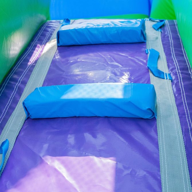 16′ Purple Tropical Lightweight Premium Commercial Grade Water Slide Inflatable with Attached Pool for Kids and Adults (with Blower), Wet Dry Use, Summer Fun - Image 4