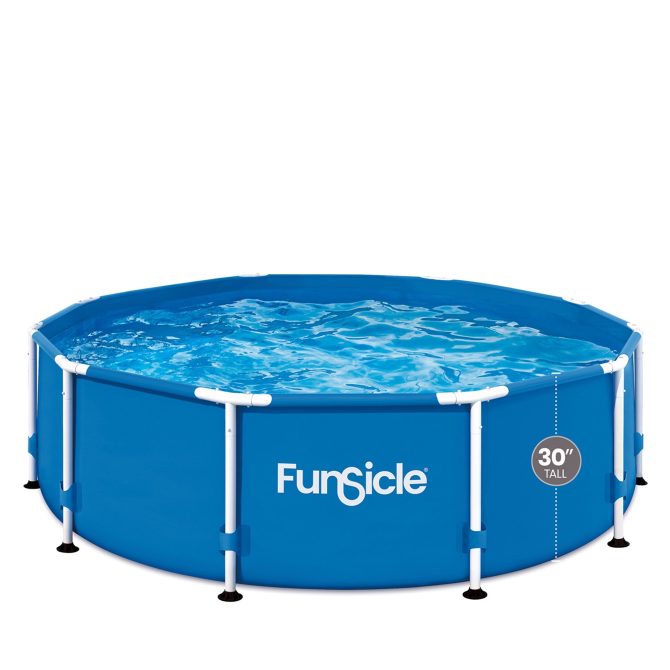 Funsicle 10ft x 30in Round Activity Above Ground Pool with SkimmerPlus Filter Pump, Age 6 up - Image 8