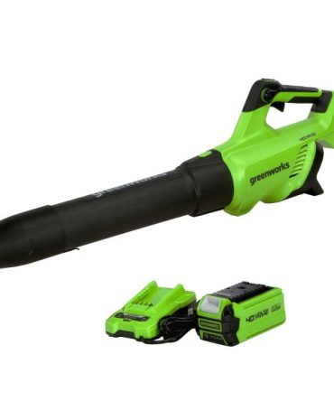 40V (120 MPH / 500 CFM / 75+ Compatible Tools) Cordless Axial Leaf Blower, 2.5Ah Battery and Charger Included
