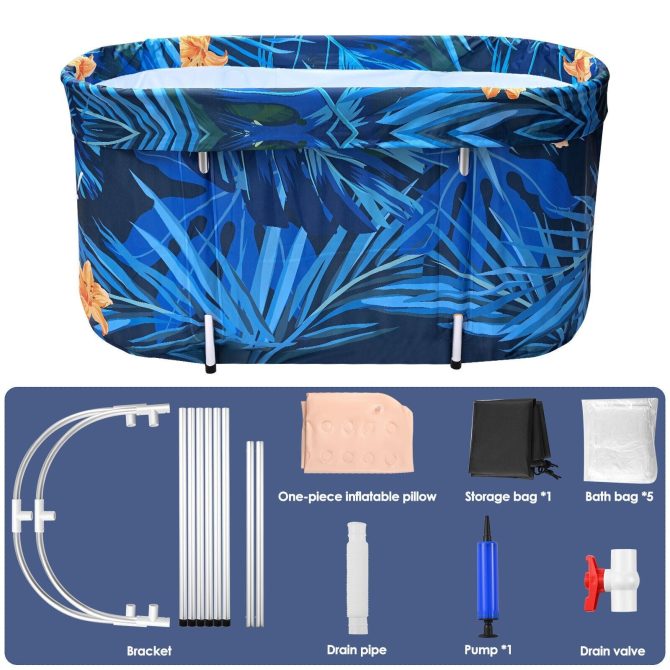 De-Stress 2023 Large Portable Folding Soaking Bathtub For Adults - Image 20