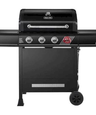 4-Burner Propane GAS Grill in Matte Black with SearPlus Sear Burner