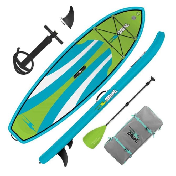 Drift Kid s super stable Inflatable Stand Up Paddle Board, 8 x33 SUP with Adjustable Aluminum Paddle Backpack Travel Bag - Image 5