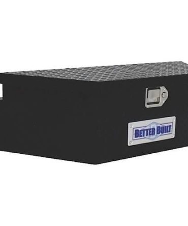 BETTER BUILT 66212321 UTILITY TRAILER TONGUE TOOL BOX, BLACK, WIDE, V SHAPED 39INX16.5INX12IN