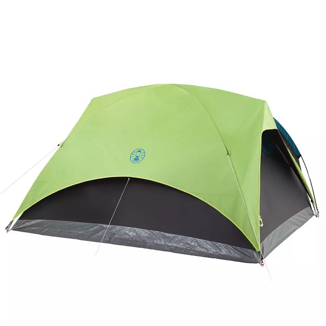 Carlsbad 4 Person Dome Tent with Screen Room Grey/Bright Green - Image 17