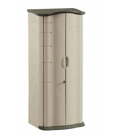 Rubbermaid Vertical Resin Weather Resistant Outdoor Storage Shed