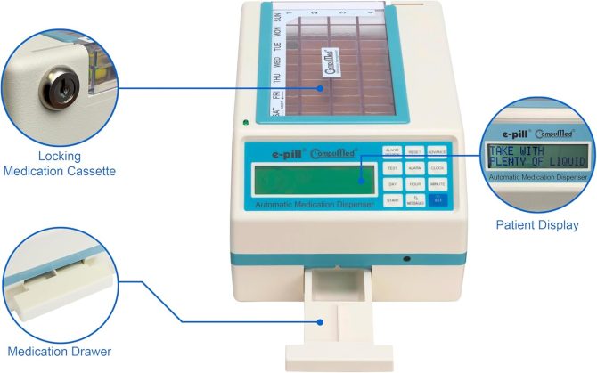 CompuMed – Tamper Resistant Automatic Pill Dispenser – AC Powered - Image 5
