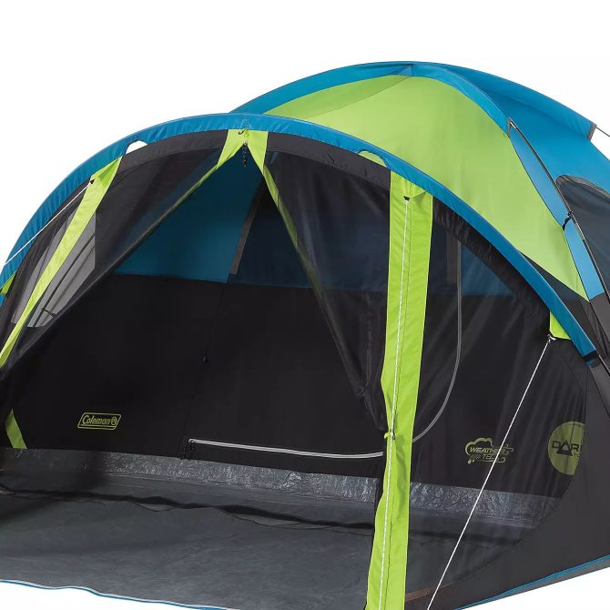 Carlsbad 4 Person Dome Tent with Screen Room Grey/Bright Green - Image 15