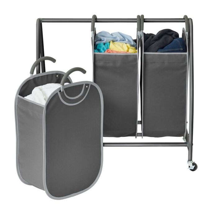 Easy Access Triple Laundry Sorter - Image 8