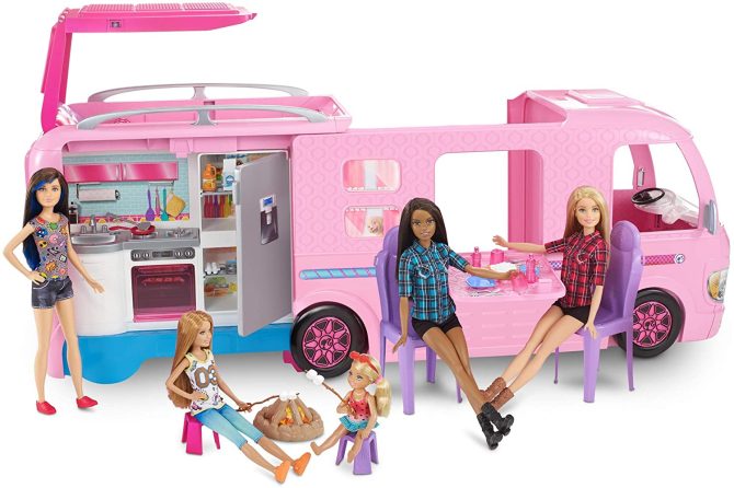 3-in-1 DreamCamper Vehicle, approx. 3-ft, Transforming Camper with Pool, Truck, Boat and 50 Accessories, Makes a Great Gift for 3 to 7 Year Olds - Image 9