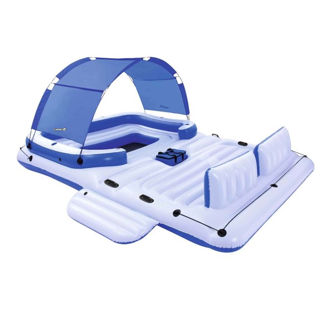 CoolerZ Tropical Breeze 6 Person Floating Raft Electric Air Pump - Image 13