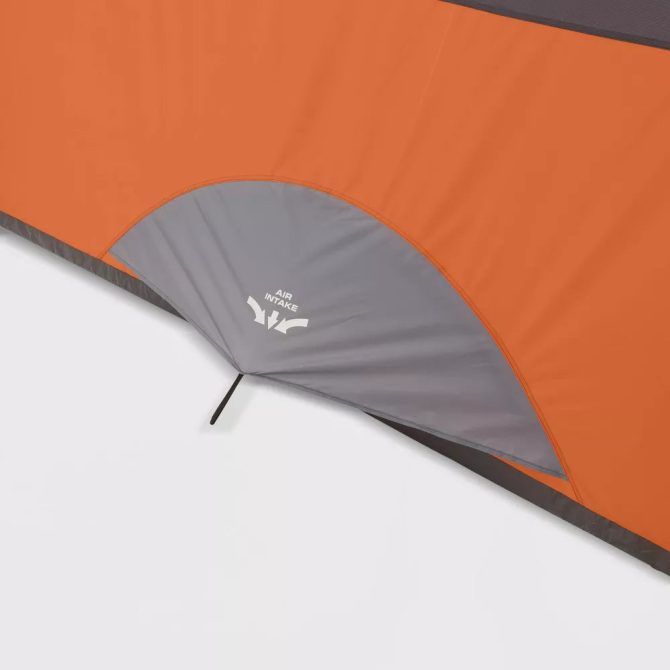 Core Equipment 6 Person Straight Wall Tent Orange - Image 14
