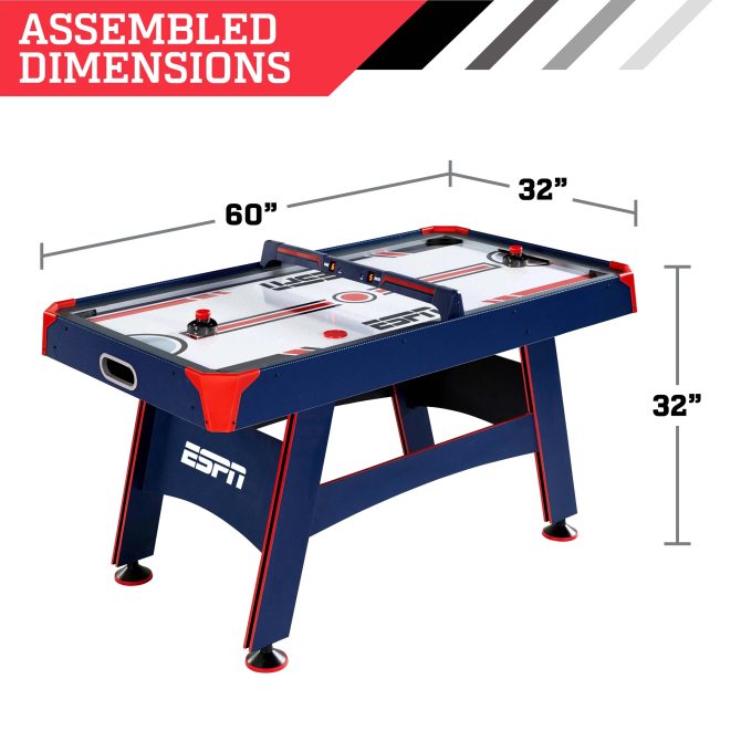 ESPN Air Powered Hockey Table with Overhead Electronic Scorer, 60 x 32 x 32 - Image 16