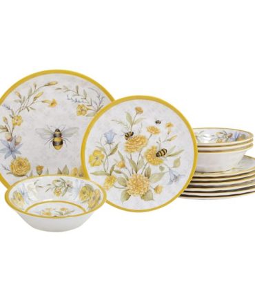 Certified International Bee Sweet 12 Pc Dinnerware Set