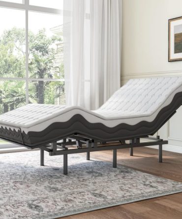Adjustable Bed Frame -Wireless Remote -Memory Function -Adjustable Bed Base -Head and Foot Lift Incline -Zero Gravity -Quiet Motorfor Lying Down, Reading, Watching TV,Fatigue,Backache[Twin]