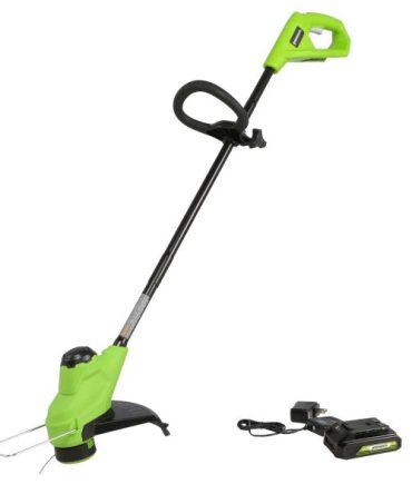24-volt 10-in Straight Battery String Trimmer 2 Ah (Battery and Charger Included)