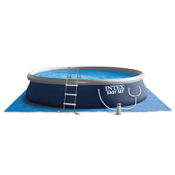 Easy Set 15 x 42 Round Inflatable Outdoor Above Ground Swimming Pool Set - Image 10