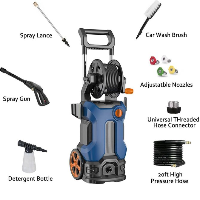 3800PSI 2.8GPM Electric Pressure Washer High Power Cleaner,Water Sprayer Machine - Image 3