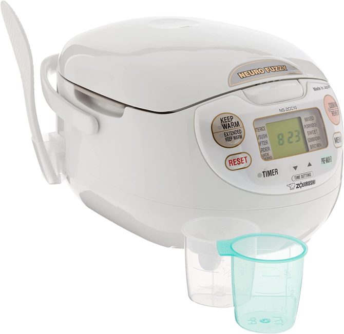 Zojirushi, Made in Japan Neuro Fuzzy Rice Cooker, 5.5-Cup, Premium White - Image 2