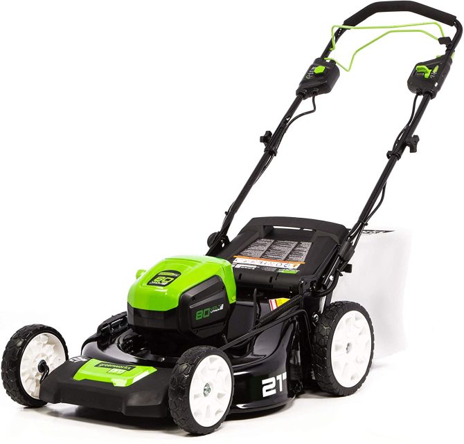 21-Inch 80V Lawn Mower, (2) 2Ah Batteries and Charger Included GLM801601 - Image 4