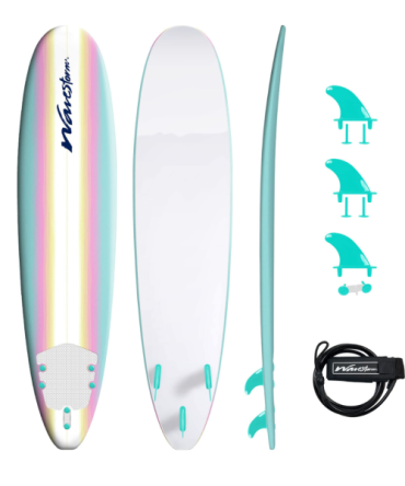 Wavestorm Classic Soft Top Foam 8ft Surfboard burst