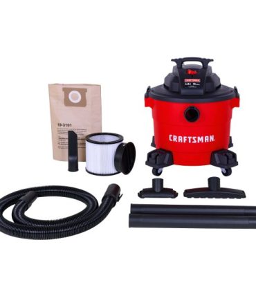 10-Gallons Corded Wet/Dry Shop Vacuum with Accessories Included