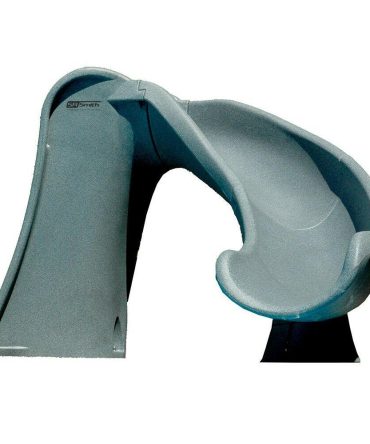 S.R. Smith 698-209-58124 Cyclone Right Curve Swimming Pool Slide, Gray Granite