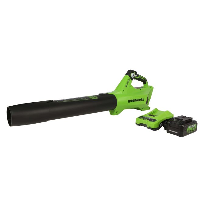 BL24L410 24-volt 450-CFM 110-MPH Brushless Handheld Cordless Electric Leaf Blower 4 Ah (Battery Charger Included) - Image 13