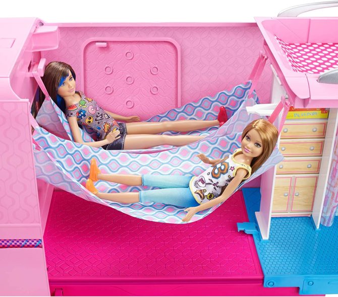 3-in-1 DreamCamper Vehicle, approx. 3-ft, Transforming Camper with Pool, Truck, Boat and 50 Accessories, Makes a Great Gift for 3 to 7 Year Olds - Image 6