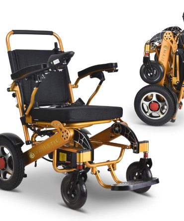 2020 Model Wide Seats Fold & Travel Lightweight Wheelchair Motor Motorized Wheelchairs Electric Silla De Ruedas Power Wheelchair Power Scooter Aviation Travel Safe Heavy Duty Mobility Aids Chair