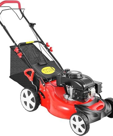 Self Propelled Gas Lawn Mower, 20-Inch 140cc OHV Engine 3-in-1 Gas Mower,Adjustable Cutting Height for Sports Fields, Community Greening, Municipal Greening
