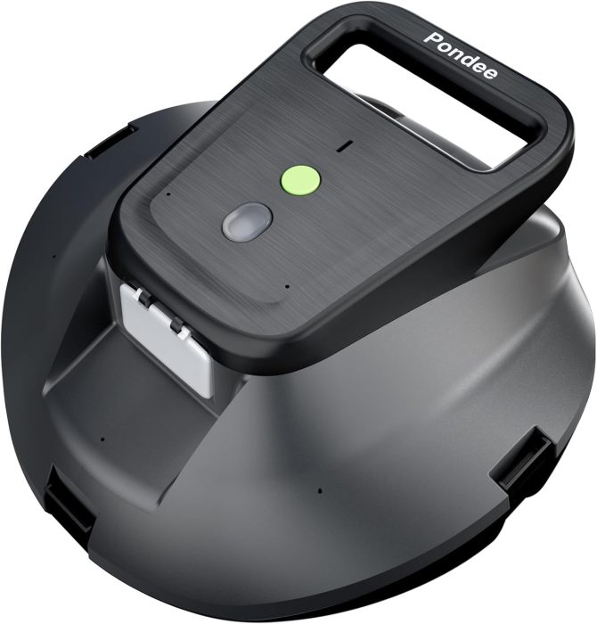 Robotic Pool Vacuum, Cordless Pool Cleaner with 120 Mins Runtime, Auto-Parking, 2.5h Fast Charging, Ideal for Above Ground Pool and Flat-Bottom Inground Pools up to 850 sq.ft