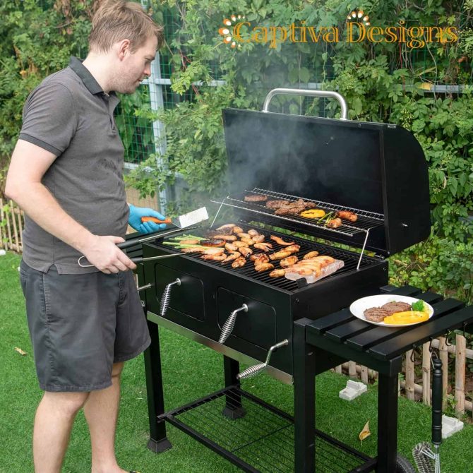 Captiva Designs Extra Large Charcoal BBQ Grill with Oversize Cooking Area(794 sq.in.) - Image 17