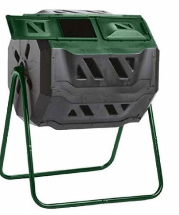 Outdoor 43-Gallon Compost Bin Tumbler for Home Garden Composting