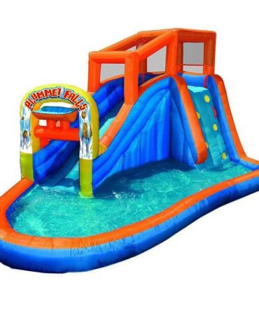 Banzai Plummet Falls Adventure Inflatable Outdoor Water Park Splash Pool