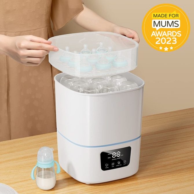 Luxury 3-In-1 Baby Bottle Steam Sterilizer And Dryer With LCD Screen - Image 2