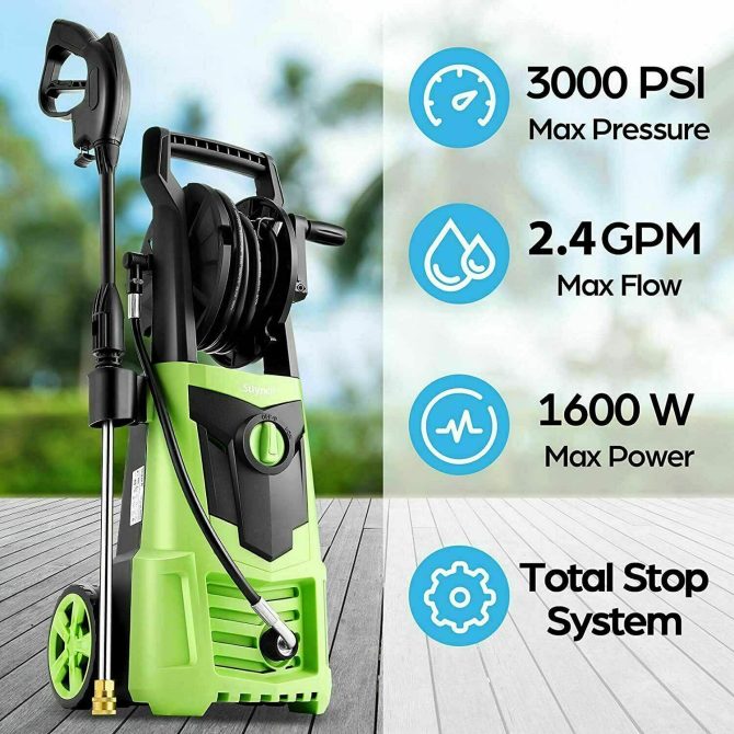 Suyncll Electric Pressure Washer 3000PSI, 2.4GPM High Power Washer Cleaner NEW - Image 21