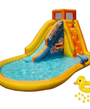 Banzai Inflatable Duck Blast Water Park Water Blast Cannon Inflatable Duck Rider