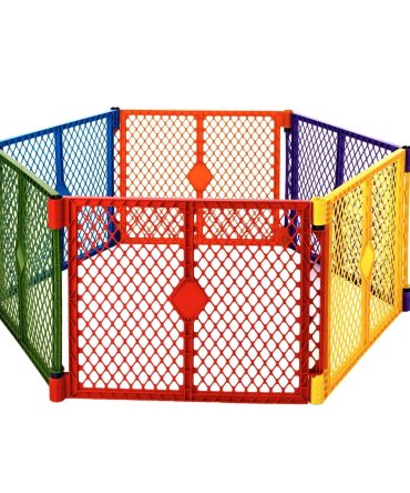 RUICHI Superyard Colorplay 6 Panel Freestanding Gate RUICHI
