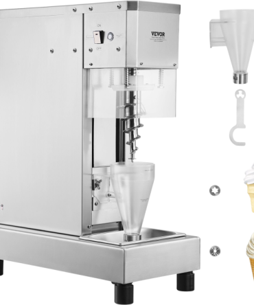 Vevor Ice Cream Blender 750W High Speed Mixer 1740 RPM 304 Stainless Steel New