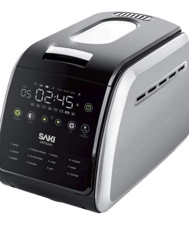 Saki 12-In-1 Programmable Bread Machine with Digital Touch Control Panel
