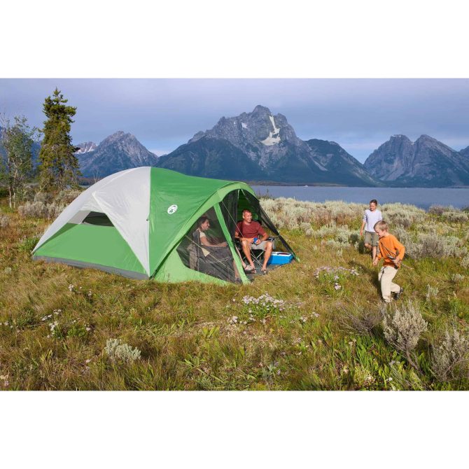 EVANSTON 8-Person Green Tent with Rainfly and WeatherTec System Spacious and Weatherproof Camping Tent - Image 7
