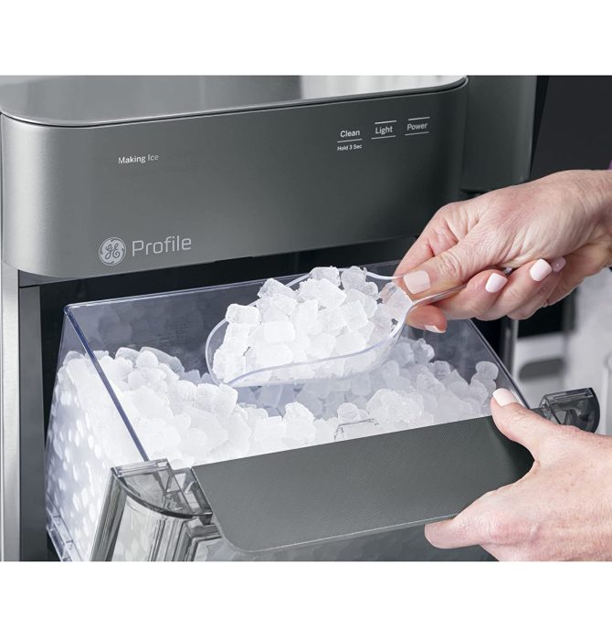 GE Profile Opal 2.0 | Countertop Nugget Ice Maker | Ice Machine with WiFi Connectivity | Smart Home Kitchen Essentials | Black Stainless - Image 18