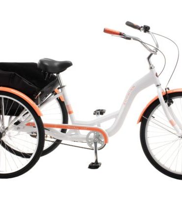 Schwinn Meridian Adult Tricycle, Single Speed, 26-inch Wheels, White