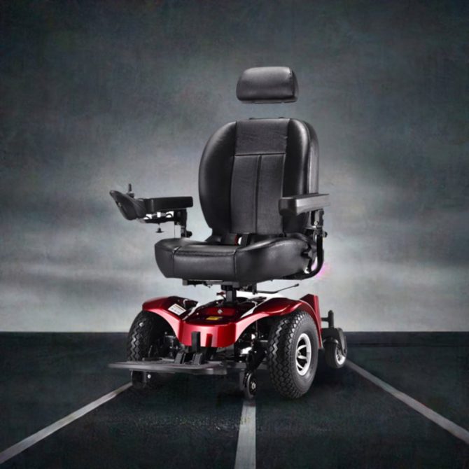 FREERIDER USA APOLLO II 33/50AH Heavy Duty 2WD All Terrain Electric Powered Wheelchair, 470LBS (95861472) - Image 7