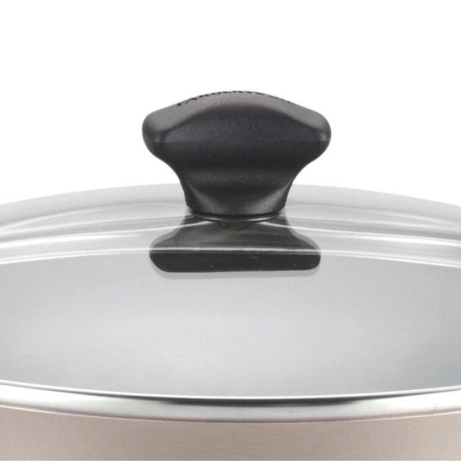 Farberware Dishwasher Safe Aluminum Nonstick Cookware Set, 15-Piece Black - Image 14