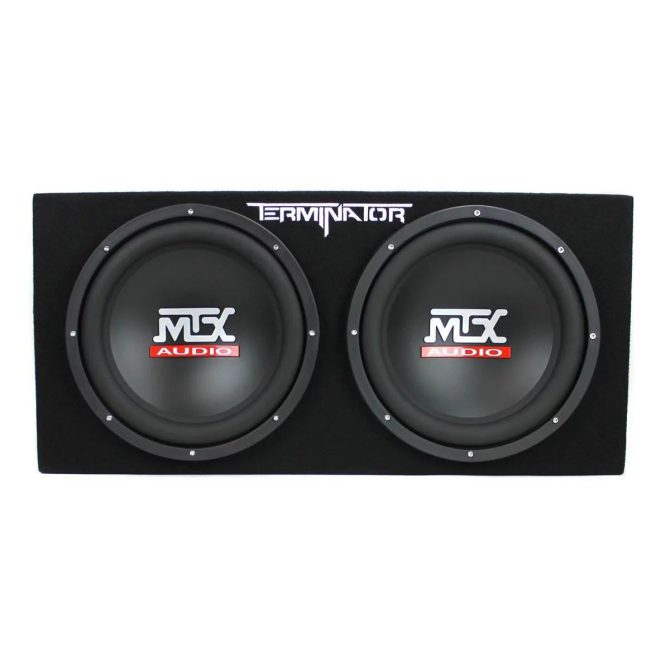 MTX TNE212D 12′′ Subwoofer (2 Pack) + Monoblock Amplifier (2 Pack) + Amp Wire Kit - Image 3