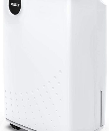 30 Pint Dehumidifier for Home Basements Bedroom Garage, Mid-Size Portable with Continuous Drain Hose Outlet and Wheel, 4 Gallons/Day Intelligent Humidity Control for Space Up to 1500 Sq Ft
