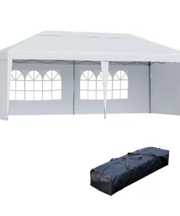 10 x 20 Heavy Duty Pop Up Canopy Party Tent, White