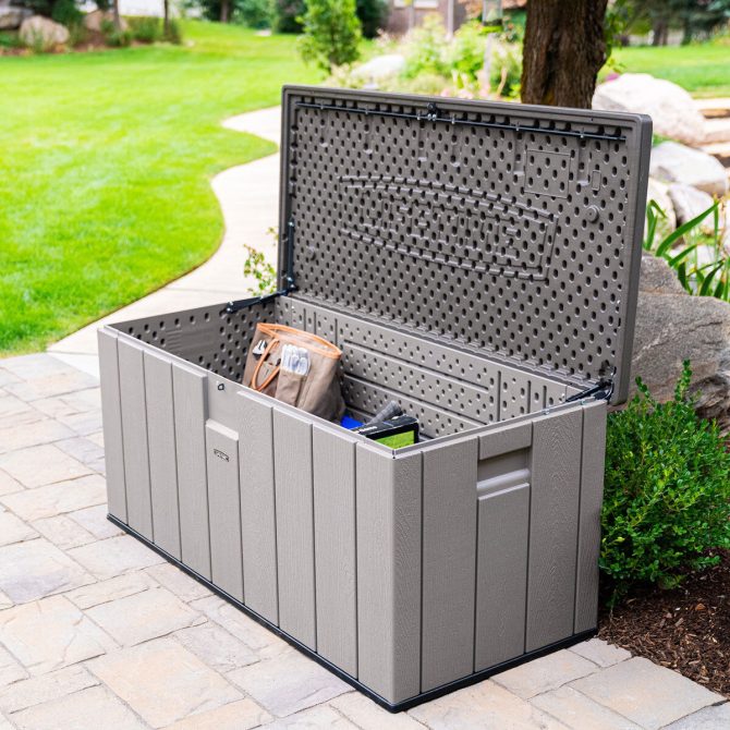 Lifetime 568 Litre Modern Outdoor Storage Deck Box Model 60384U - Image 3